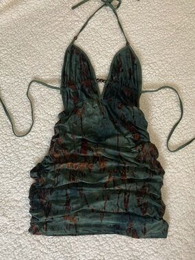 New open back mini dress